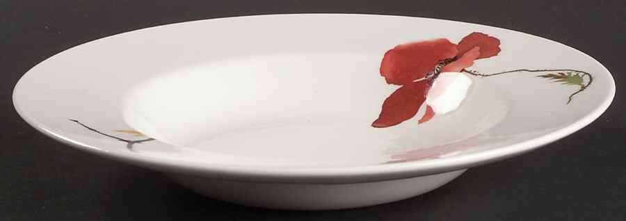 Painted Garden Floral Rim Soup Bowl by Wedgwood-1