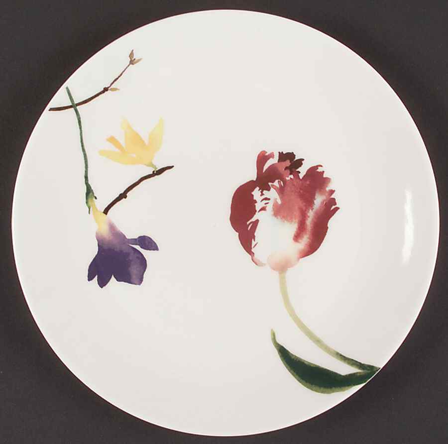 Painted Garden Floral Salad Plate by Wedgwood-1