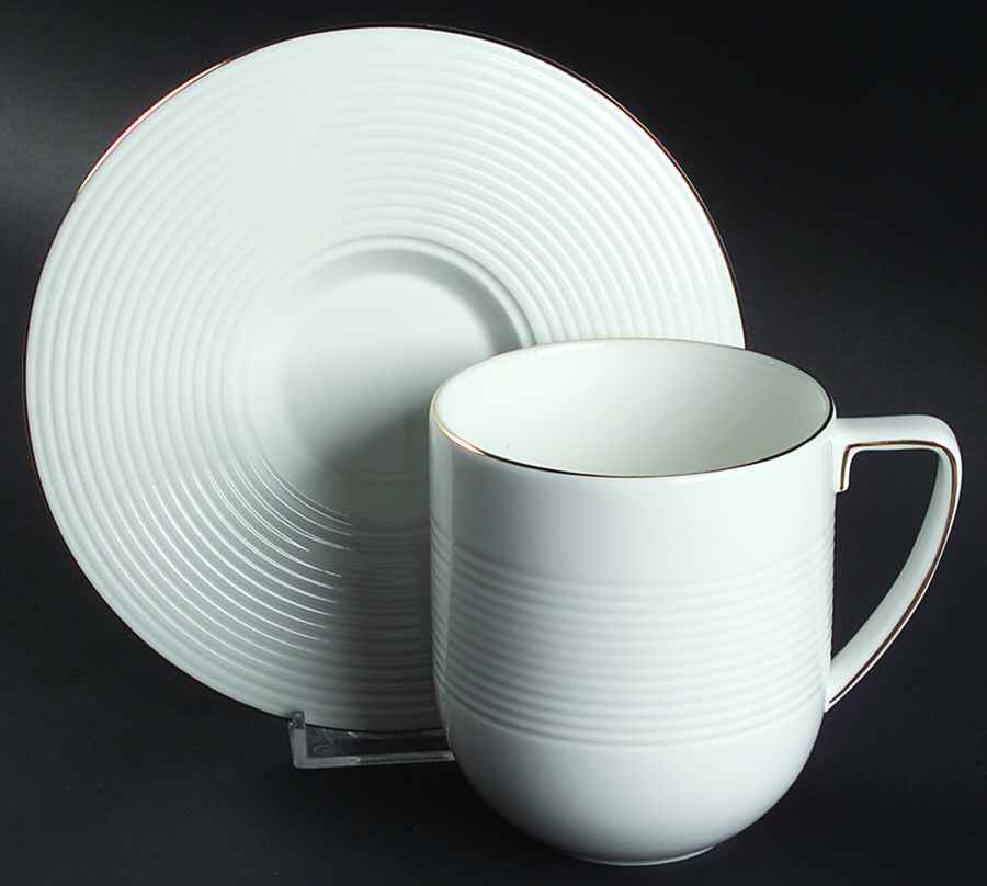 Antibes Gold Breakfast Cup & Saucer Set by Wedgwood-1