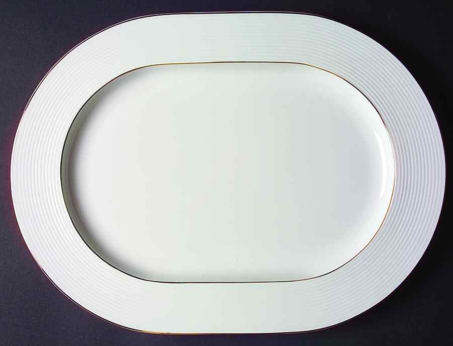Antibes Gold 15" Oval Serving Platter by Wedgwood-1