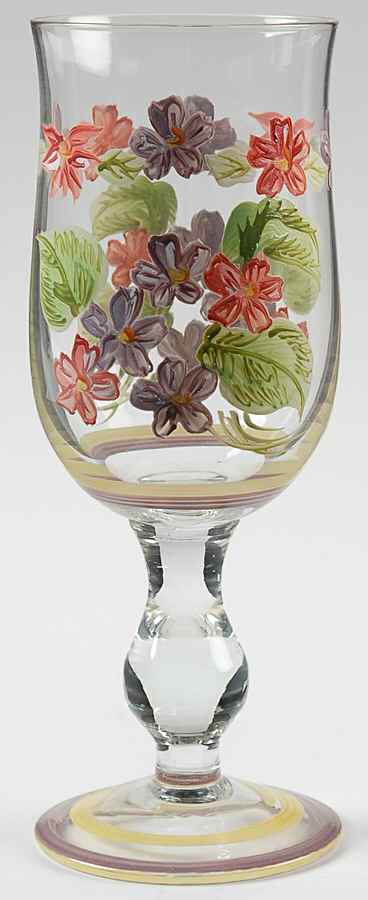 Field of Flowers 12 Oz Glassware Wine Goblet by Waverly-1