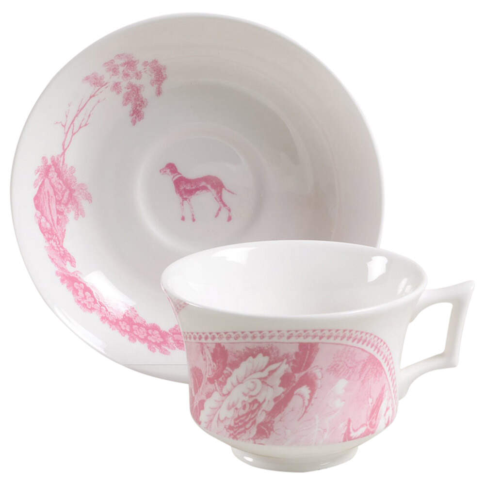 After Landscape Footed Cup & Saucer Set by Wedgwood-1