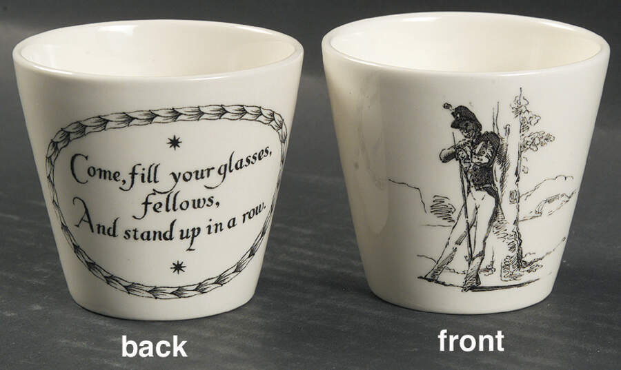 United States Military Academy Black China Whiskey by Wedgwood-1