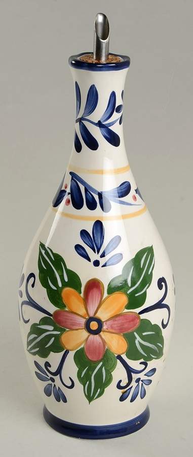 Talavera Oil Cruet with Drizzle Spout by Whole Home-1