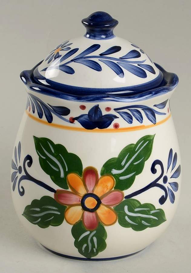 Talavera 4" Canister with Lid & Seal by Whole Home-1