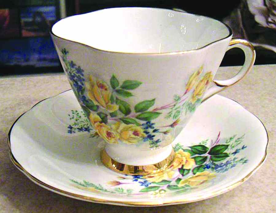 X1754-32 Footed Cup & Saucer Set by Windsor (England)-1