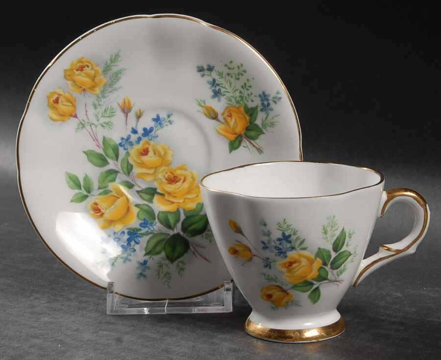 X1754-32 Footed Demitasse Cup & Saucer Set by Windsor (England)-1