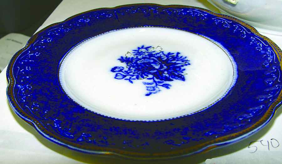 Trent (Flow Blue) Bread & Butter Plate by Wood & Sons-1