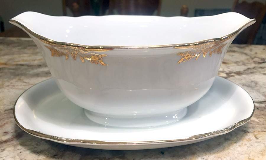 WIG725 Gravy Boat with Attached Underplate by Winterling - Bavaria-1
