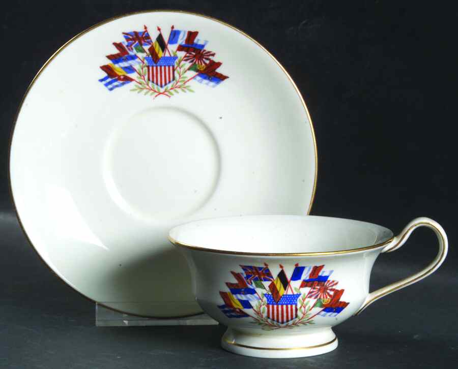 X9665 Footed Cup & Saucer Set by Wedgwood-1
