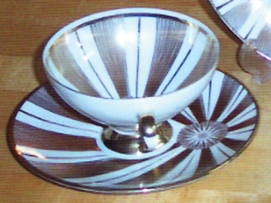 2000E Footed Cup & Saucer Set by Winterling - Bavaria-1