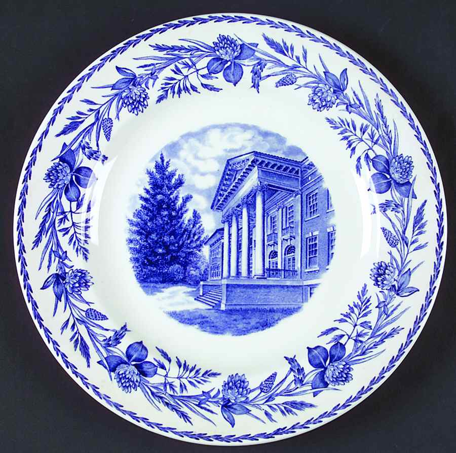 Cedar Crest College Blue Dinner Plate by Wedgwood-1