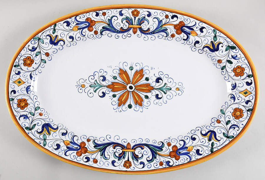 Deruta 21" Oval Serving Platter by Williams-Sonoma-1