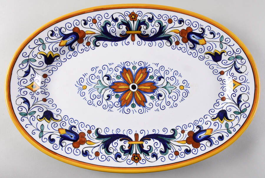 Deruta 16" Oval Serving Platter by Williams-Sonoma-1