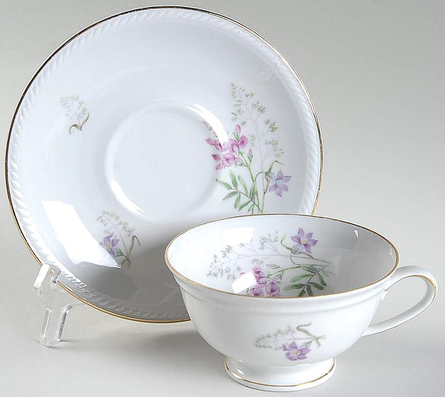 WIG726 Footed Cup & Saucer Set by Winterling - Bavaria-1