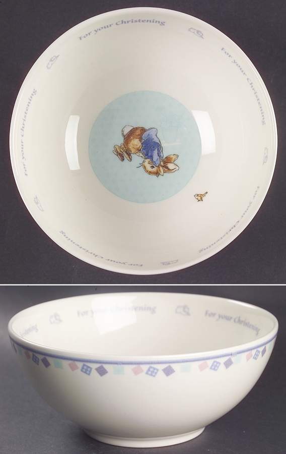 Peter Rabbit Christening Child's Bowl by Wedgwood-1