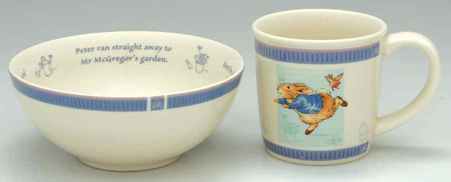 Peter Rabbit New Look (2 Piece) Child's Set by Wedgwood-1