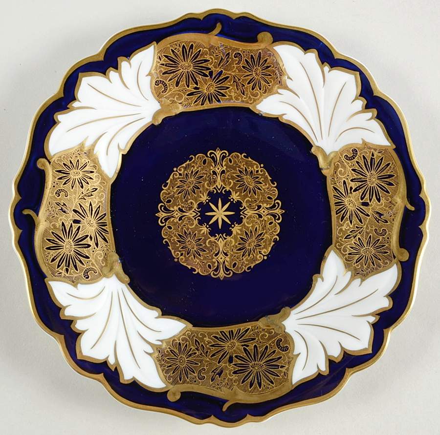 Jutta Cobalt Cookie Plate by Weimar-1