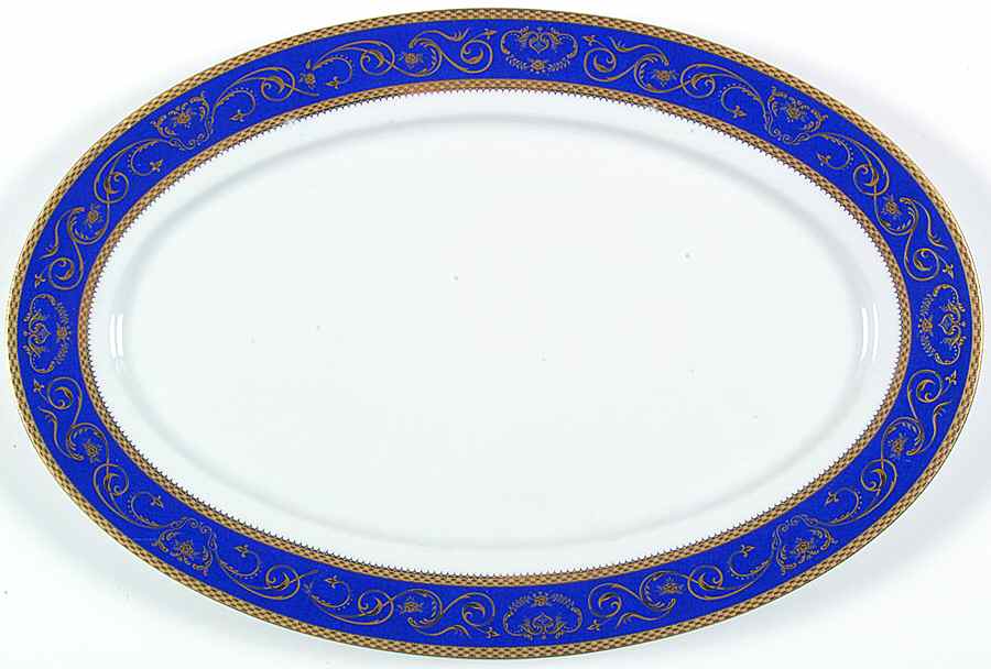 WLB62 14" Oval Serving Platter by Walbrzych-1