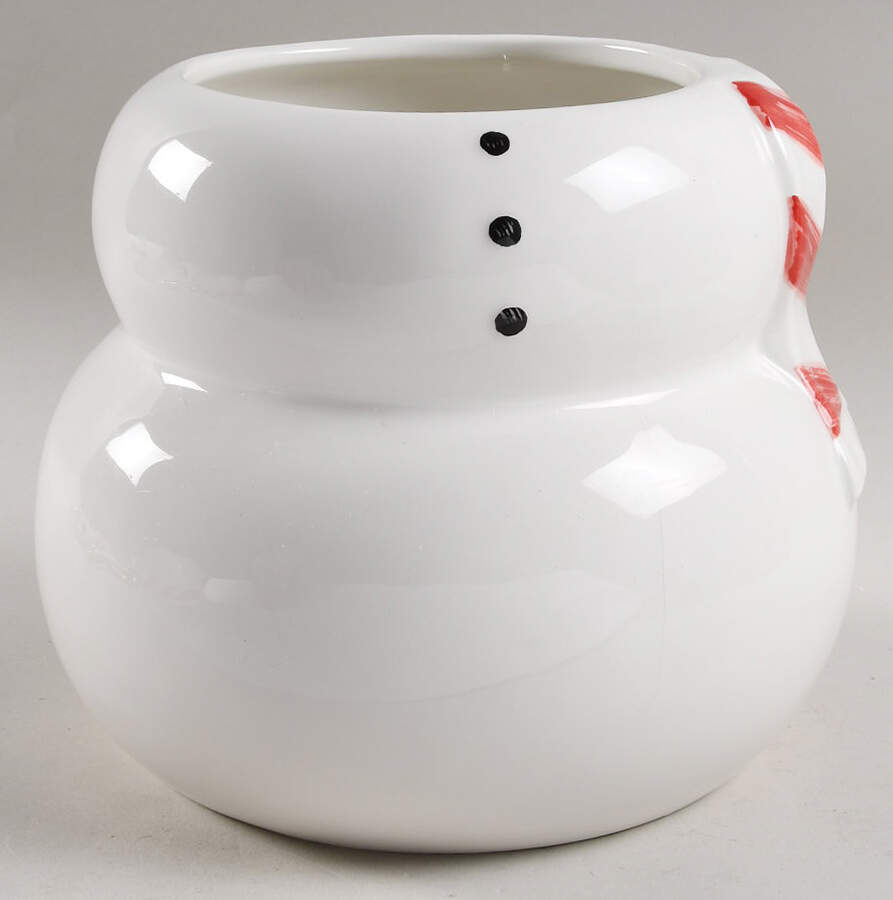 Holiday Snowman Figural Cookie Jar No Lid by Williams-Sonoma-1