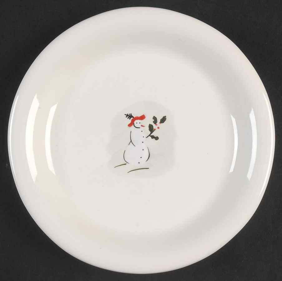 Holiday Snowman Dessert/Pie Plate by Williams-Sonoma-1