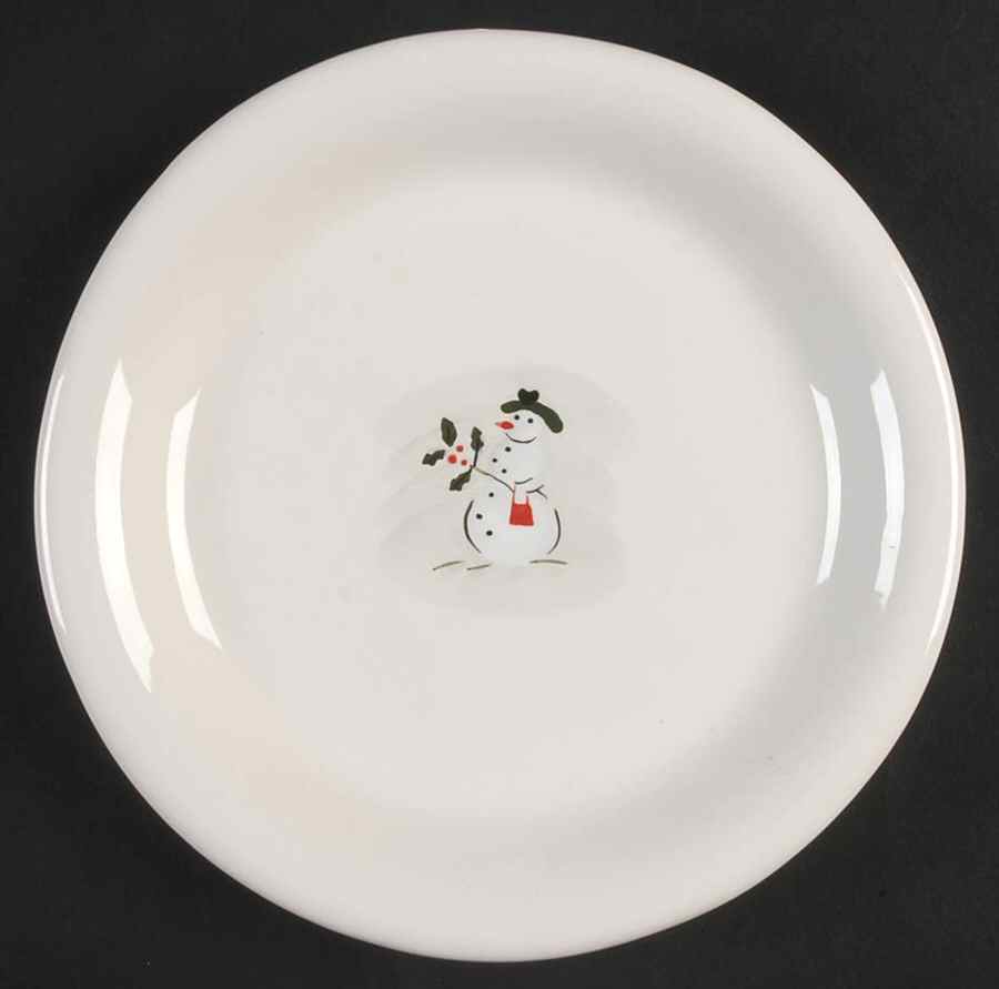 Holiday Snowman Dessert/Pie Plate by Williams-Sonoma-1