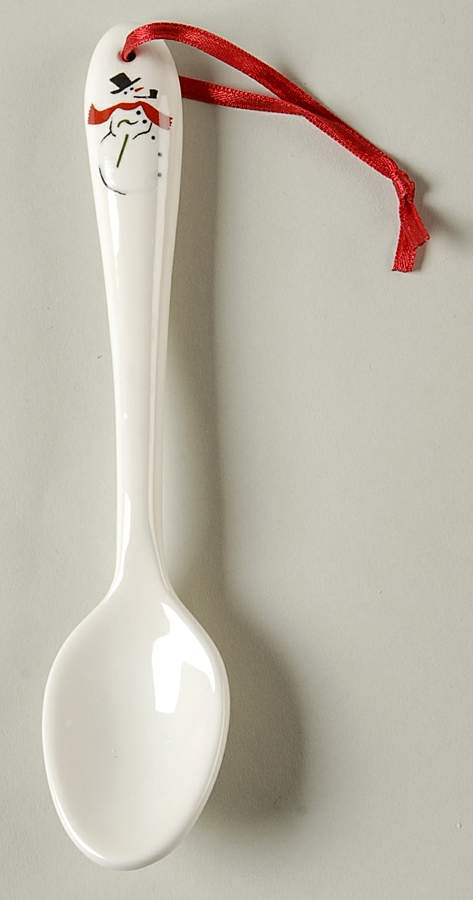 Holiday Snowman Spoon-Teaspoon/Ceramic by Williams-Sonoma-1