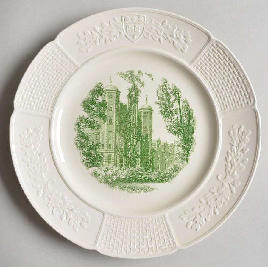 Wellesley College Green Dinner Plate by Wedgwood-1