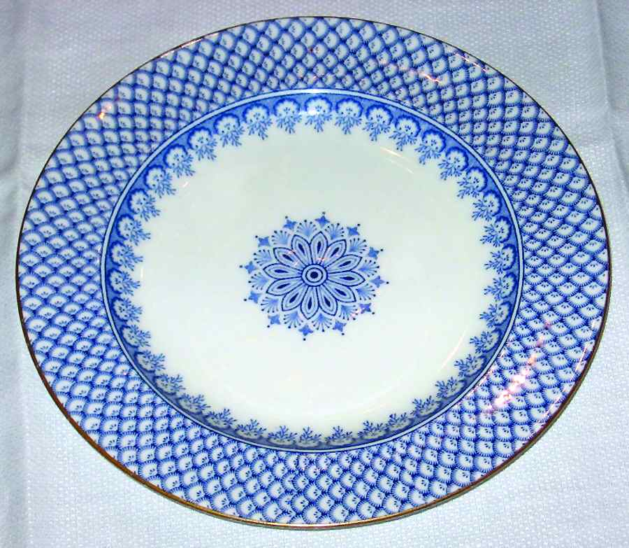 Blue Calico Print Salad Plate by Wedgwood-1