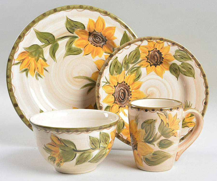 Provencial Garden 4 Piece Place Setting by Whole Home-1
