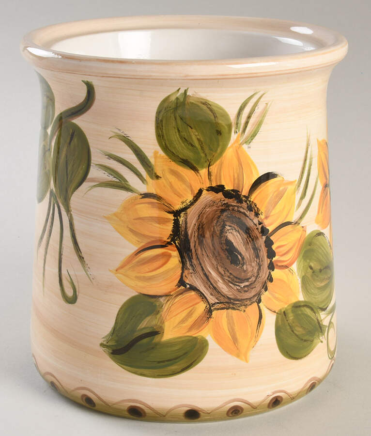 Provencial Garden Large Canister No Lid by Whole Home-1