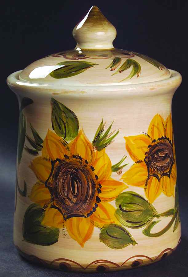 Provencial Garden Small Canister & Lid by Whole Home-1