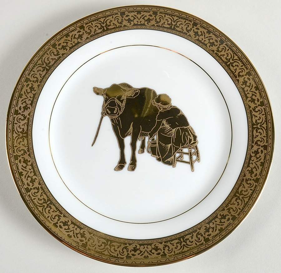 Golden Majesty Accent Salad Plate by William Roberts-1