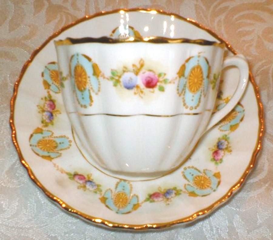 Rhiems Flat Cup & Saucer Set by Wild Bros-1