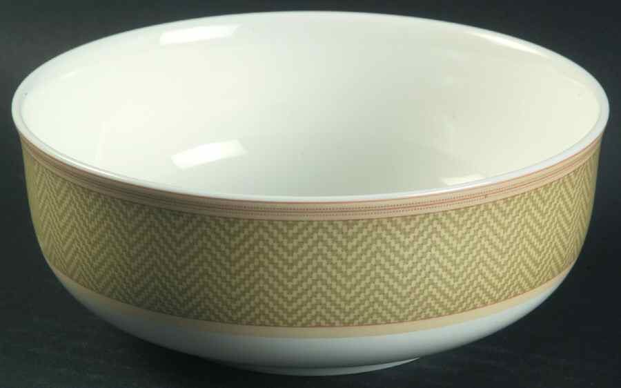 Hunt Valley Herringbone Coupe Cereal Bowl by Waterford China-1