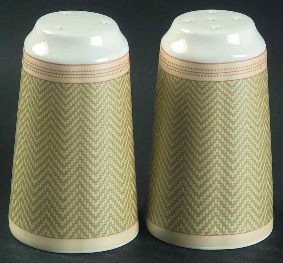Hunt Valley Herringbone Salt & Pepper Set by Waterford China-1