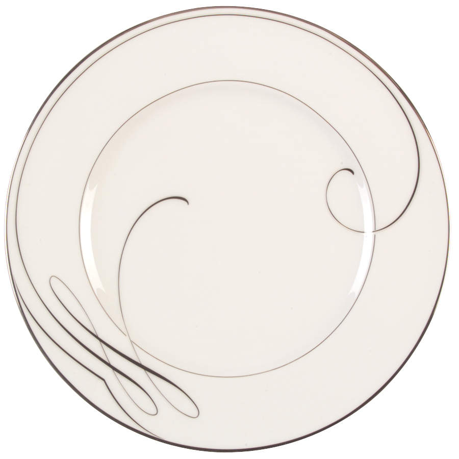 Ballet Ribbon (Platinum) Dinner Plate by Waterford China-1