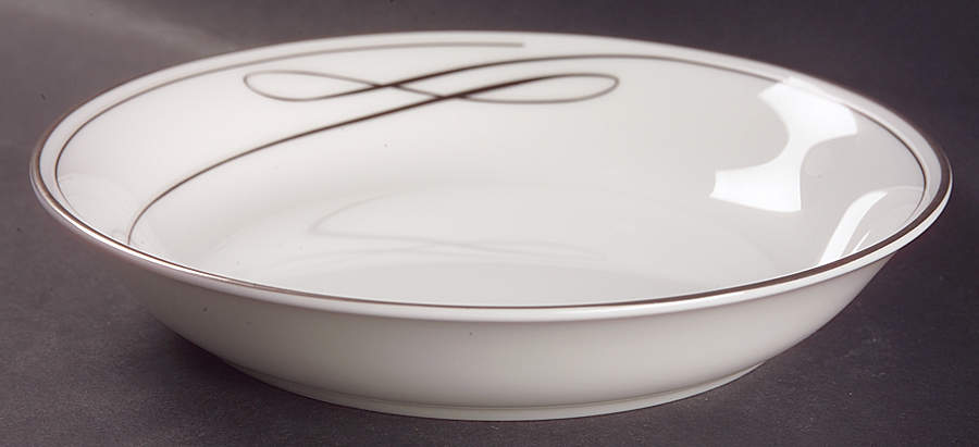 Ballet Ribbon (Platinum) 7" Individual Pasta Bowl by Waterford China-1