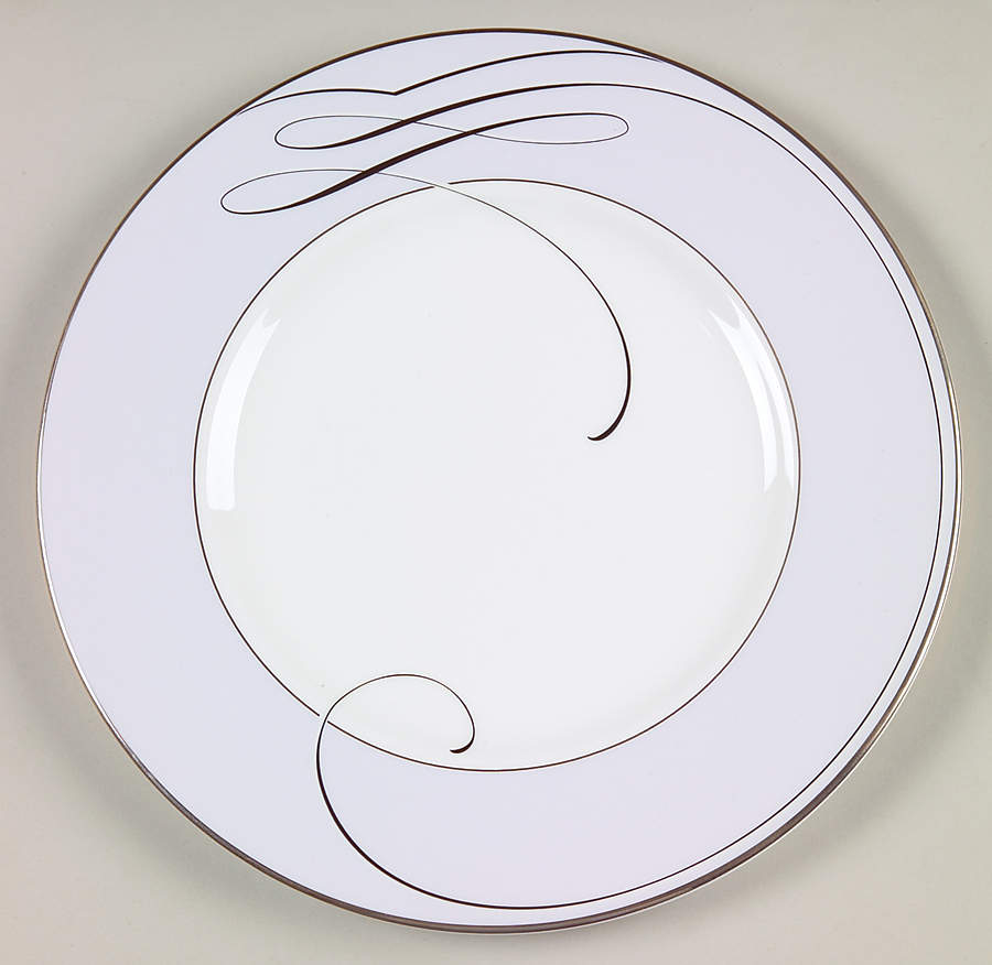 Ballet Ribbon (Platinum) Accent Luncheon Plate by Waterford China-1
