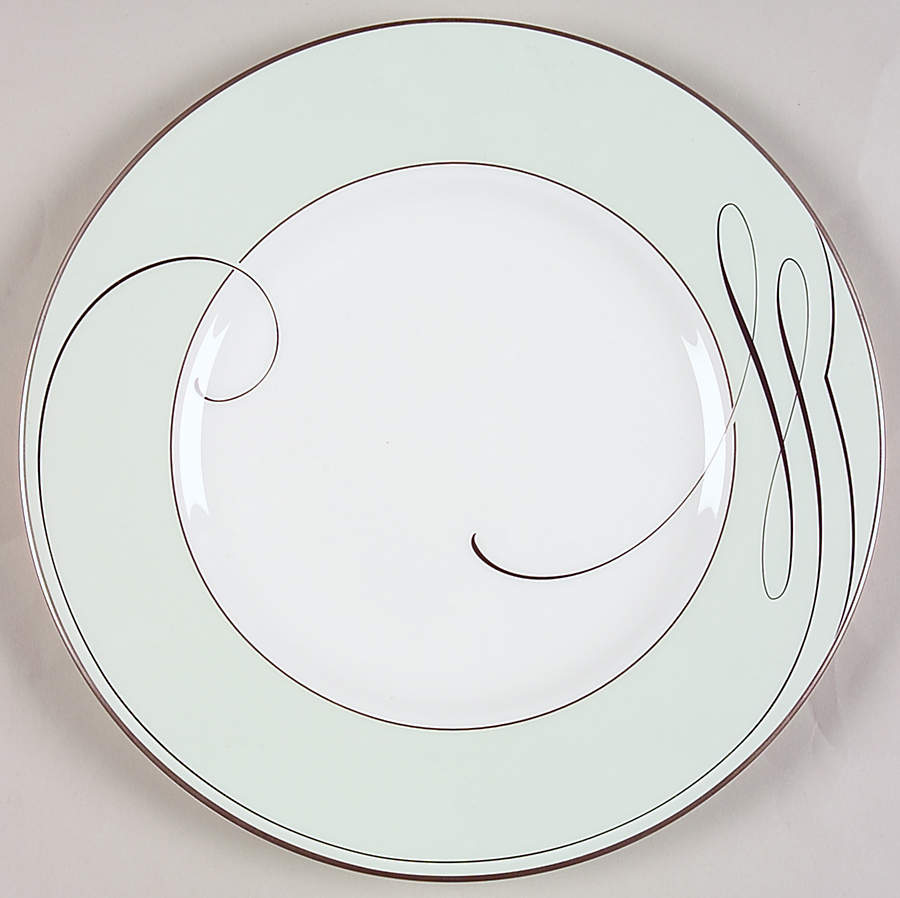 Ballet Ribbon (Platinum) Accent Luncheon Plate by Waterford China-1