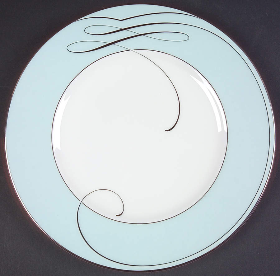 Ballet Ribbon (Platinum) Accent Luncheon Plate by Waterford China-1