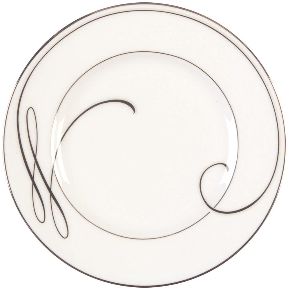Ballet Ribbon (Platinum) Bread & Butter Plate by Waterford China-1