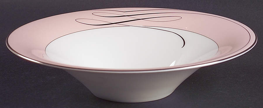Ballet Ribbon (Platinum) 9" All Purpose Serving Bowl by Waterford China-1