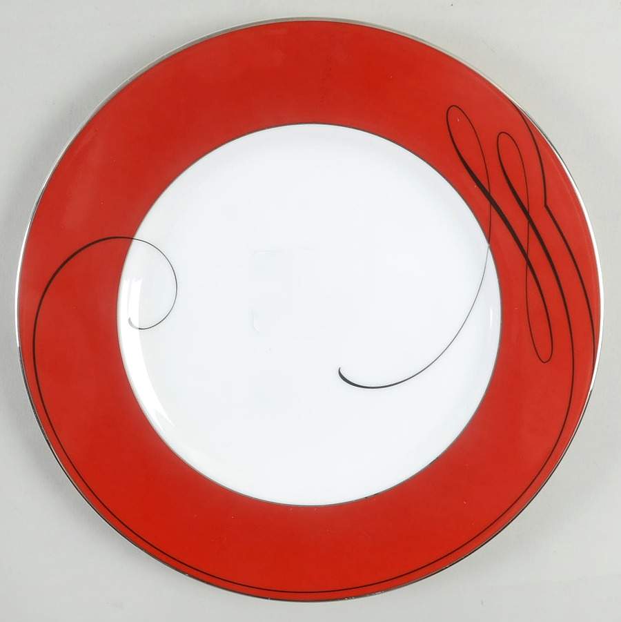 Ballet Ribbon (Platinum) Accent Salad Plate by Waterford China-1