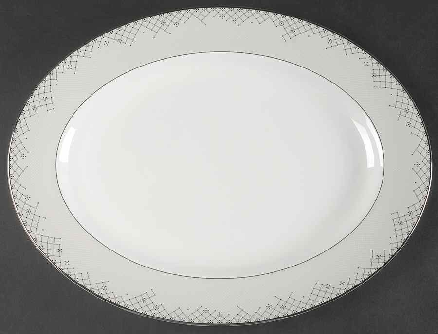 Giselle 15" Oval Serving Platter by Waterford China-1