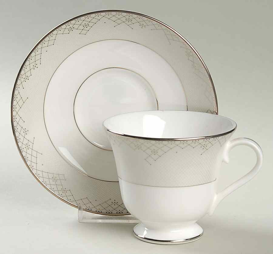 Giselle Footed Cup & Saucer Set by Waterford China-1