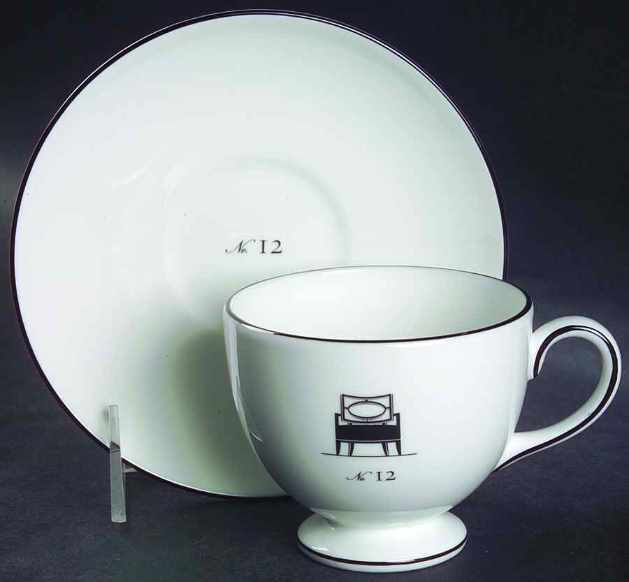 Musical Chairs Footed Cup & Saucer Set by Wedgwood-1