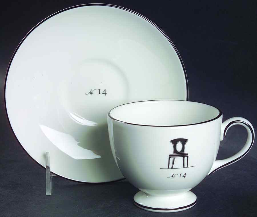 Musical Chairs Footed Cup & Saucer Set by Wedgwood-1