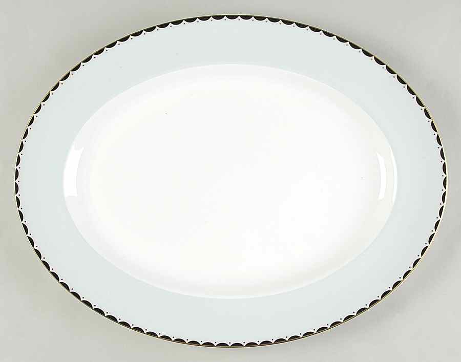 Curtain Call 15" Oval Serving Platter by Wedgwood-1