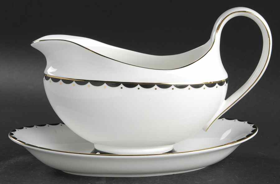 Curtain Call Gravy Boat & Underplate by Wedgwood-1